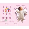 پارچه ماهگرد نوزاد طرح فرشته صورتی الپی کیدز LPKids