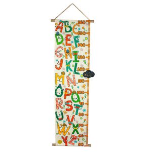 چارت قد مدل ابر رشد طرح Cute Alphabet نی نی شادی