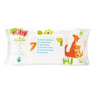 دستمال مرطوب درب دار 80 عددی نابی Nuby