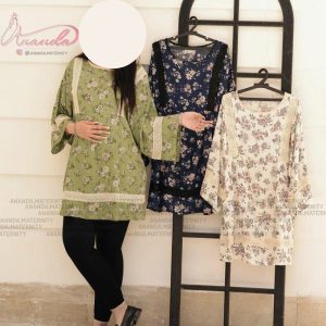 تونیک نخی سرمه ای طرح سِرمه آناندا Ananda