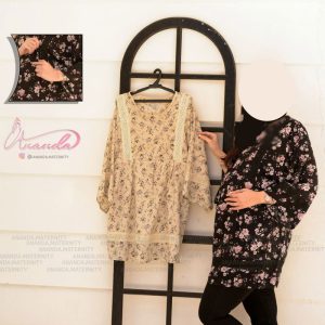 تونیک نخی مشکی طرح سِرمه آناندا Ananda