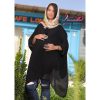 مانتو پانچ بارداری مشکی طرح رزا آناندا Ananda