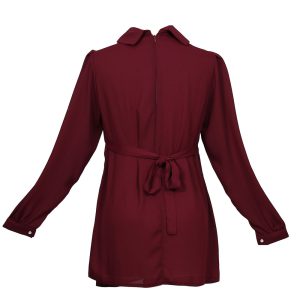 شومیز زرشکی مدل مریم آناندا Ananda