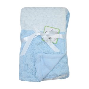 پتو دورپیچ طرح رز آبی Just For You