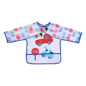 پیشبند آستین دار آبی پسرانه لیون بیر Lion Bear