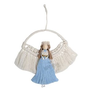 آویز عروسکی مکرومه اتاق کودک