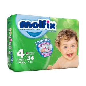 پوشک سایز 4 (34 عددی) مولفیکس Molfix