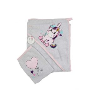 ست دو تکه حوله کلاه دار و لیف مادرکر Mothercare