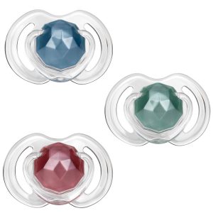 پستانک طرح الماس رنگی 0-6 ماه نابی Nuby