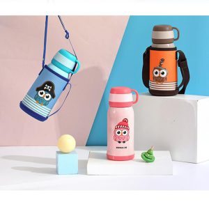 فلاسک استیل دوکاره 600 میل طرح جغد رووکو Rovco