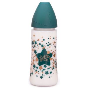 شیشه شیر و سرلاک خوری 360 میل با 2 سرشیشه سواوینکس Suavinex