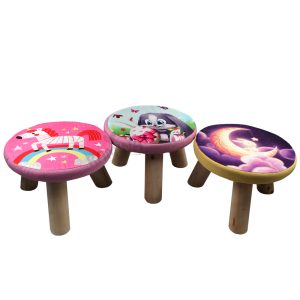 پاف فانتزی کودک مدل گرد طرح دار