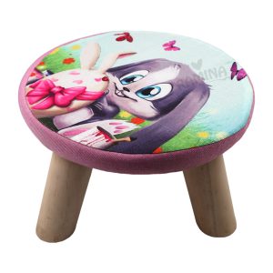 پاف فانتزی کودک مدل گرد طرح دار