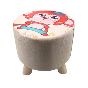 پاف پارچه ای کودک مدل گرد طرح دار