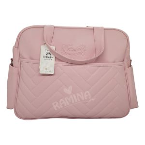 ساک لوازم چرم طرح چهارخانه بیبی فورلایف Baby4life