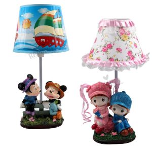 آباژور اتاق بچه با طرح دختر و پسر