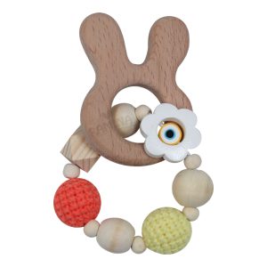 دندان گیر چوبی طرح حیوانات لوکس ببتو Bebetto