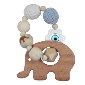 دندان گیر چوبی طرح حیوانات لوکس ببتو Bebetto