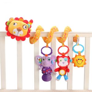 آویز مارپیچ کریر و تخت عروسکی شیر و فیل جولی بیبی Jolly Baby