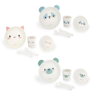 ست ظرف غذا بامبو طرح دار کیکابو Kikka boo