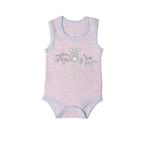 رکابی زیر دکمه دار طرح موش برگ سبز Barge Sabz