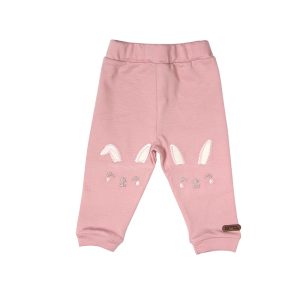 شلوار طرح راه راه خرگوش برگ سبز Barge Sabz