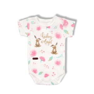 زیردکمه دار آستین کوتاه طرح دو خرگوش تیک تاک Tik Tak