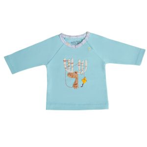 بلوز آستین بلند طرح گوزن نیلی Nili