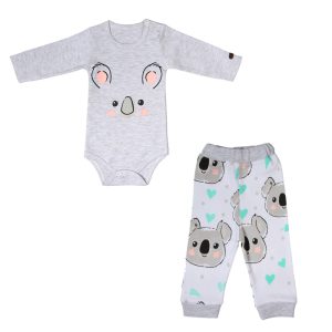 زیردکمه دار آستین بلند با شلوار طرح کوآلا تیک تاک Tik Tak