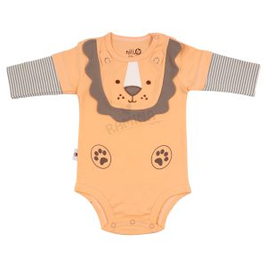 زیر دکمه دار آستین بلند طرح شیر نیلی Nili