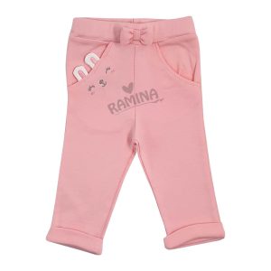 شلوار طرح لاولی صورتی نیلی Nili