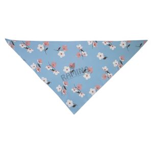 روسری طرح لاولی گلدار نیلی Nili