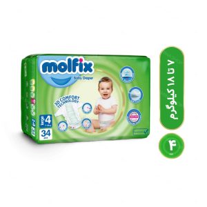 پوشک سایز 4 (34 عددی) مولفیکس Molfix