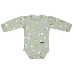 زیردکمه دار آستین بلند طرح سبز گل تیک تاک Tik Tak