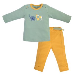 ست بلوز آستین بلند با شلوار طرح زو نیلی Nili