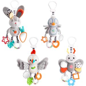 آویز کریر جغجغه ای طرح حیوانات هپی مانکی