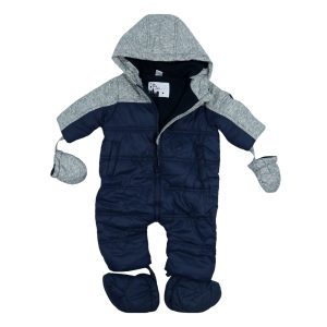 سرهمی کاپشنی جورابدار سرمه ای طوسی Tex Baby