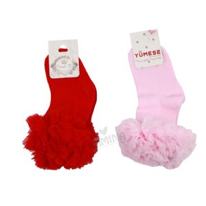 جوراب دخترانه توردار یومسه Yumese