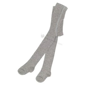 جوراب شلواری نوزاد طرح دار رنگ طوسی تی تی بیبی TT Baby