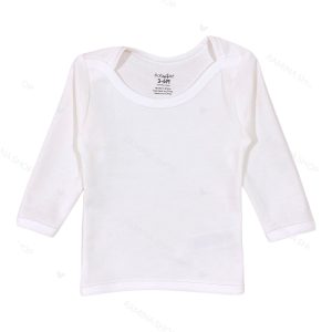 بلوز آستین بلند سفید بیبی فورلایف