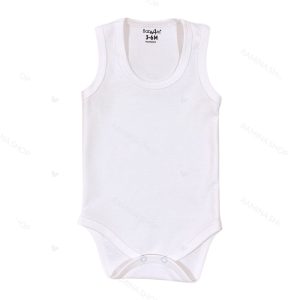 رکابی زیردکمه دار سفید بیبی فورلایف