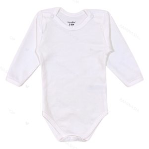 زیردکمه دار آستین بلند سفید بیبی فورلایف