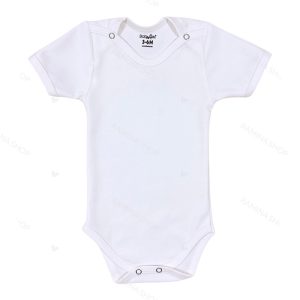 زیردکمه دار آستین کوتاه سفید بیبی فورلایف