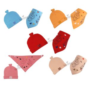 ست کلاه و دستمال گردن طرح آدم فضایی