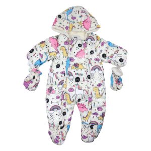 کاپشن سرهمی طرح یونیکورن سفید Mother’s babybear