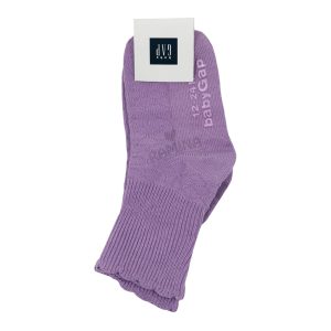 جوراب ساقدار بنفش 12 تا 24 ماه طرح لوزی گپ Gap