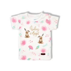 بلوز آستین کوتاه طرح دو خرگوش تیک تاک Tik Tak