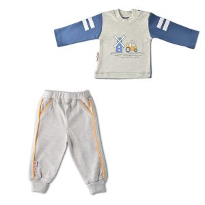 ست بلوز آستین بلند و شلوار طرح فارمر لوپتو luppeto