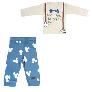 بلوز آستین بلند و شلوارک پسرانه دیزنی برند تیک تاک Tik Tak