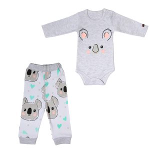 زیر دکمه دار بلند و شلوار طرح کوآلا تیک تاک Tik Tak